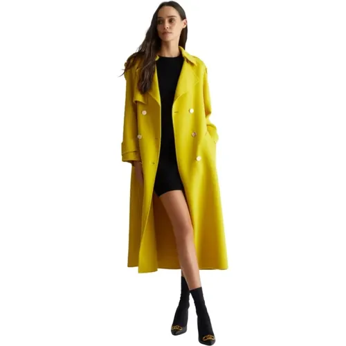 Wollmischung Trenchcoat , Damen, Größe: M - Liu Jo - Modalova