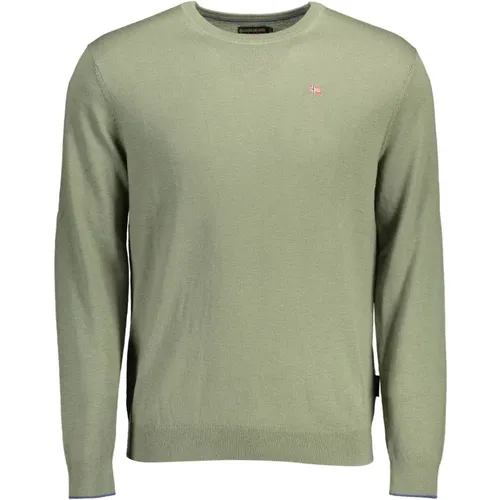 Eleganter und vielseitiger grüner Pullover für Männer , Herren, Größe: 3XL - Napapijri - Modalova