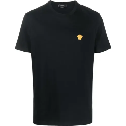 Medusa Embroidered T-shirts and Polos , male, Sizes: M, L, XL, S, 2XL - Versace - Modalova