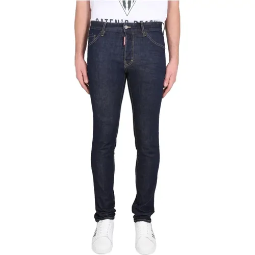 Five-Pocket Jeans Knopfverschluss , Herren, Größe: M - Dsquared2 - Modalova