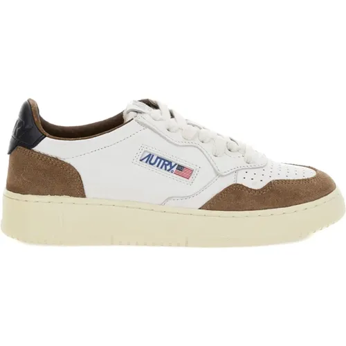 Braune Sneakers Medalist Low Women , Damen, Größe: 36 EU - Autry - Modalova