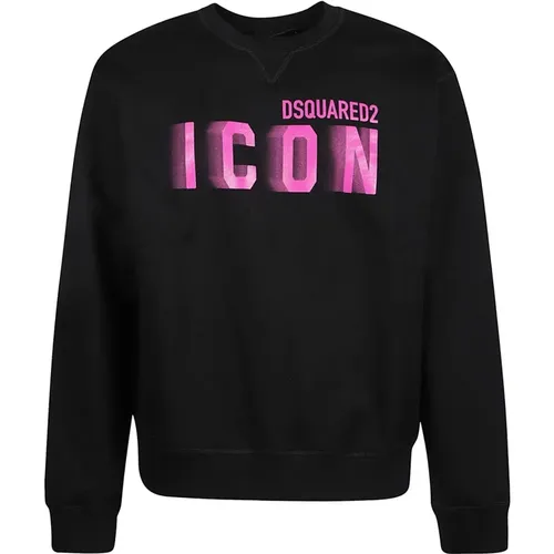 Male Icon Collection Sweatshirt , male, Sizes: L, XL - Dsquared2 - Modalova