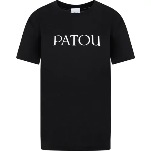 Schwarzes Baumwoll-Iconic-T-Shirt Damen , Damen, Größe: S - Patou - Modalova