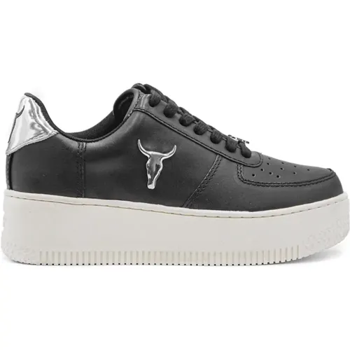 Leather Women`s Sneakers with Logo - Size 39 , female, Sizes: 3 UK, 7 UK, 6 UK, 4 UK, 8 UK - Windsor Smith - Modalova