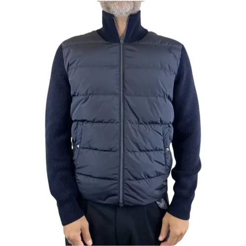 Gepolsterte Jacke - Marineblau , Herren, Größe: XL - Herno - Modalova