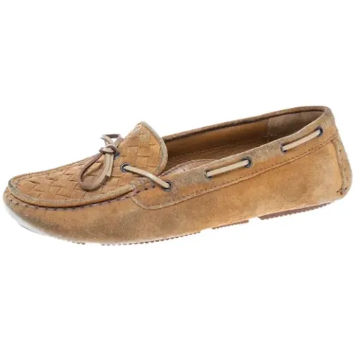 Pre-owned Suede flats , female, Sizes: 4 UK - Bottega Veneta Vintage - Modalova