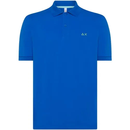 Einfaches Regular Polo Shirt Royal , Herren, Größe: XL - Sun68 - Modalova
