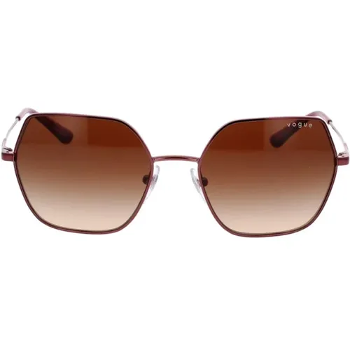Irregular Oversize Sunglasses , female, Sizes: 54 MM - Vogue - Modalova