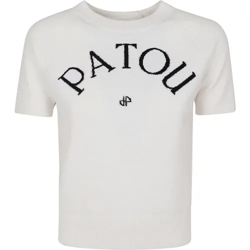 Weiße T-Shirts & Polos für Frauen , Damen, Größe: L - Patou - Modalova
