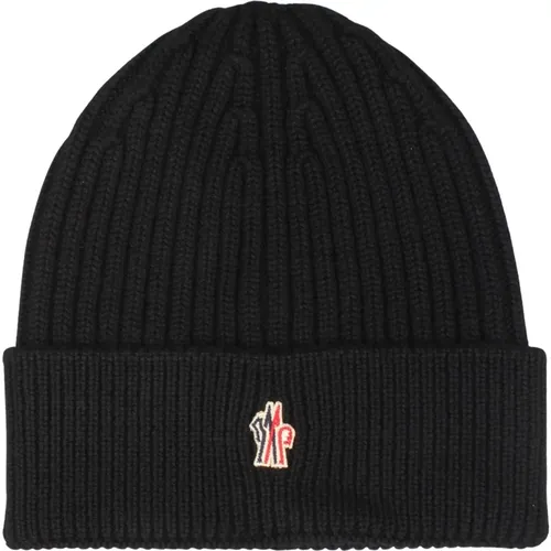 Bestickte Logo Tricot Beanie - Moncler - Modalova