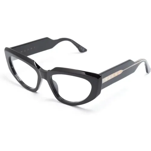 Klassische Schwarze Optische Brille - Marni - Modalova