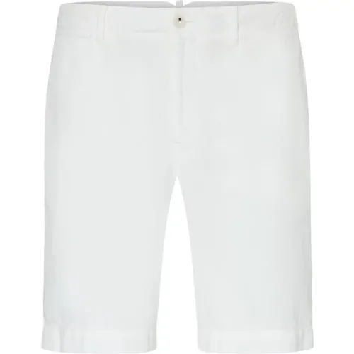 Linen Cotton Shorts Poggio , male, Sizes: S - Oscar Jacobson - Modalova