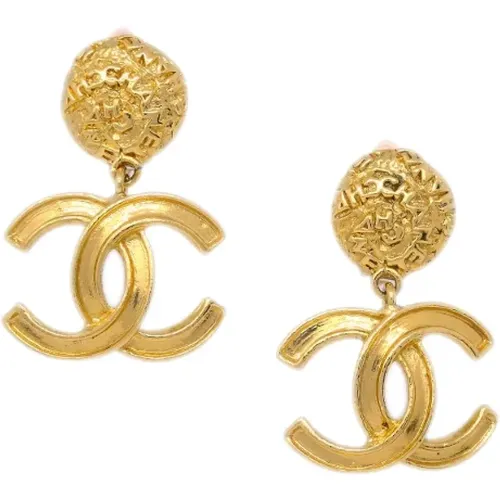 Pre-owned Metal earrings , female, Sizes: ONE SIZE - Chanel Vintage - Modalova