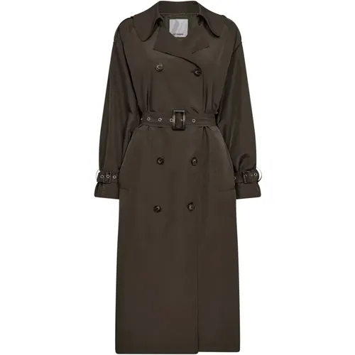 Klassischer Trenchcoat Mantel , Damen, Größe: XS - Co'Couture - Modalova