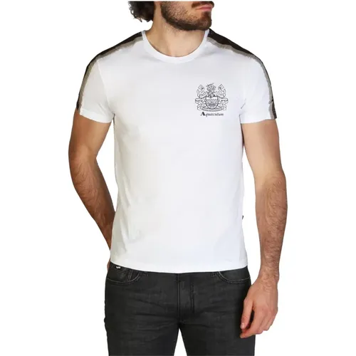 Logo Cotton T-shirt for Men , male, Sizes: M, S, L - Aquascutum - Modalova