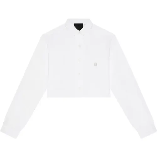 Klisches Weißes Geknöpftes Hemd , Damen, Größe: M - Givenchy - Modalova