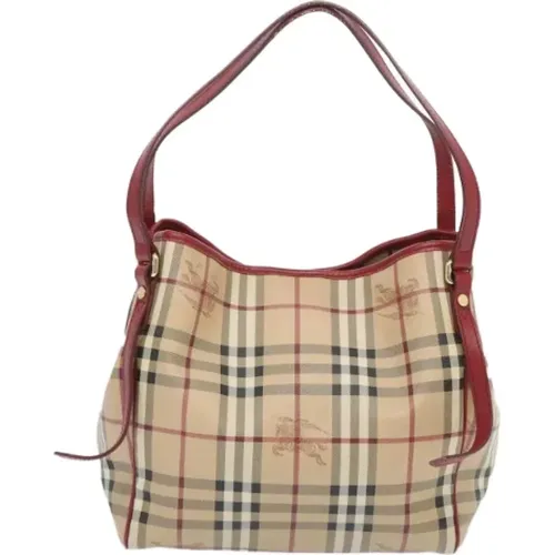 Pre-owned Canvas shoulder-bags , female, Sizes: ONE SIZE - Burberry Vintage - Modalova