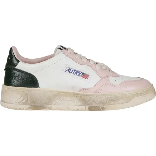 Niedrige Vintage Sneakers , Damen, Größe: 38 EU - Autry - Modalova