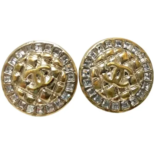 Pre-owned Metal earrings , female, Sizes: ONE SIZE - Chanel Vintage - Modalova