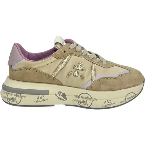 Goldener Nylon-Sneaker Cassie Modell , Damen, Größe: 41 EU - Premiata - Modalova