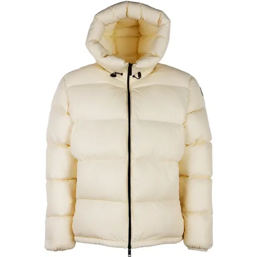 Puffer Jacket White Nylon Down , female, Sizes: M - Centogrammi - Modalova