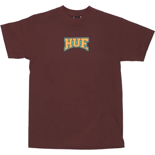 Aubergine Home Team Tee Kurzarm , Herren, Größe: S - HUF - Modalova