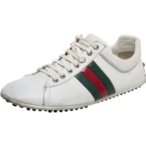 Pre-owned Leather sneakers , female, Sizes: 9 UK - Gucci Vintage - Modalova