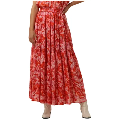 Sunset Skirt in Rot , Damen, Größe: S - Lollys Laundry - Modalova