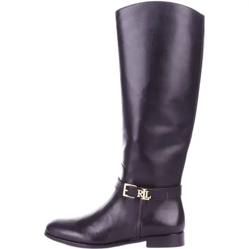 Stiefel Schwarz , Damen, Größe: 38 EU - Ralph Lauren - Modalova