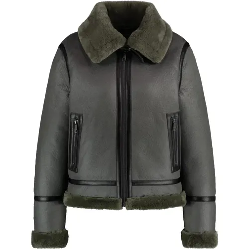 Faux Leather Fur Jacket , Damen, Größe: L - Taifun - Modalova