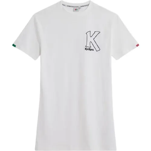 Baumwoll T-shirt Kleid , unisex, Größe: M - Kickers - Modalova