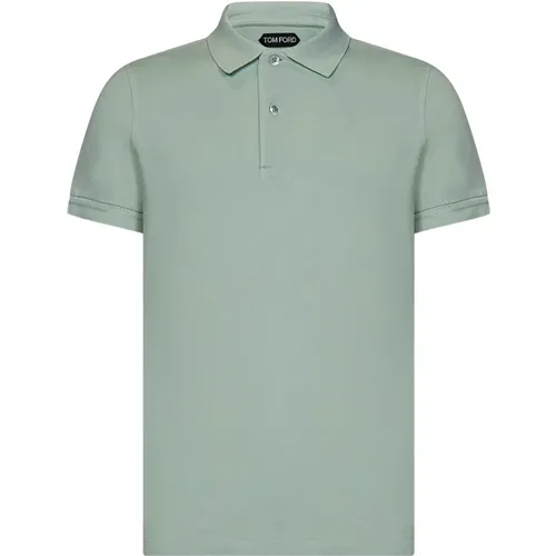 Tennis Polo Shirt Logo , male, Sizes: L - Tom Ford - Modalova
