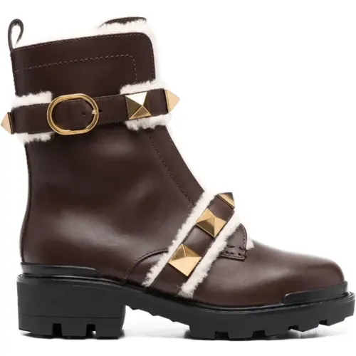 Opulent Rockstud Ankle Boots , female, Sizes: 5 UK - Valentino - Modalova