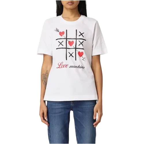 T-Shirts , female, Sizes: XS - Moschino - Modalova