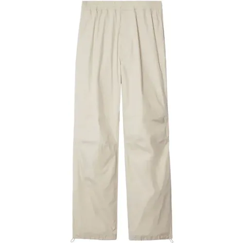 Trousers with Zip Closure , male, Sizes: M, S, L - Burberry - Modalova