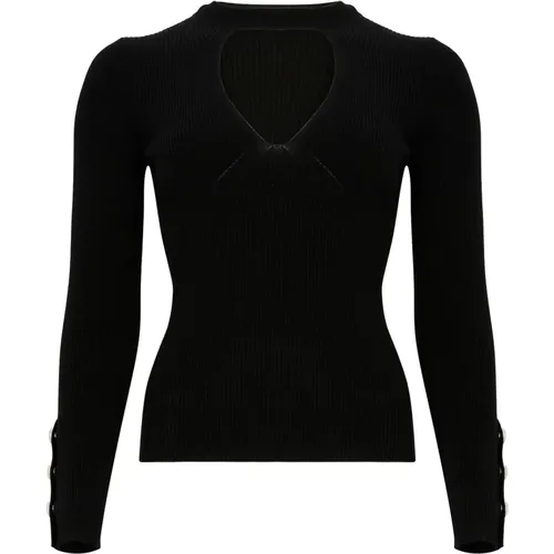 Schwarze Sweater Kollektion , Damen, Größe: M - pinko - Modalova