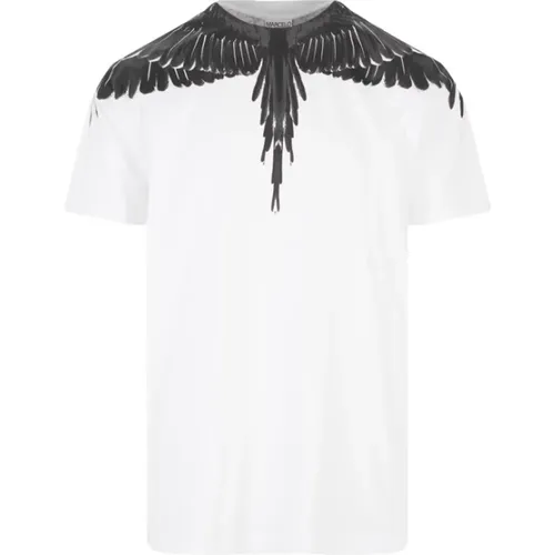 Icon Wings Regular T-Shirt , male, Sizes: XS, 2XL - Marcelo Burlon - Modalova