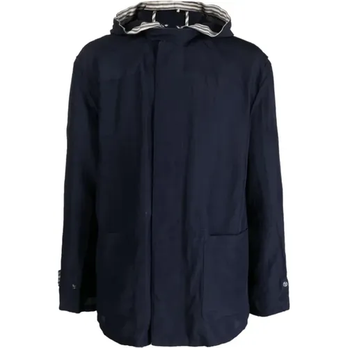 Elegant Caban Coat , male, Sizes: XL - Giorgio Armani - Modalova