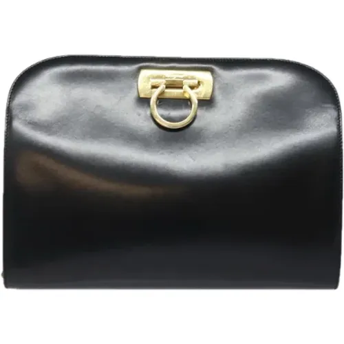 Pre-owned Leather shoulder-bags , female, Sizes: ONE SIZE - Salvatore Ferragamo Pre-owned - Modalova