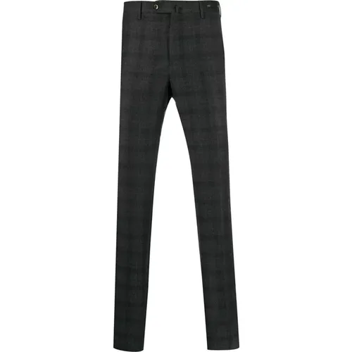 Slim Fit Checked Wool Pants , male, Sizes: 2XL - PT Torino - Modalova