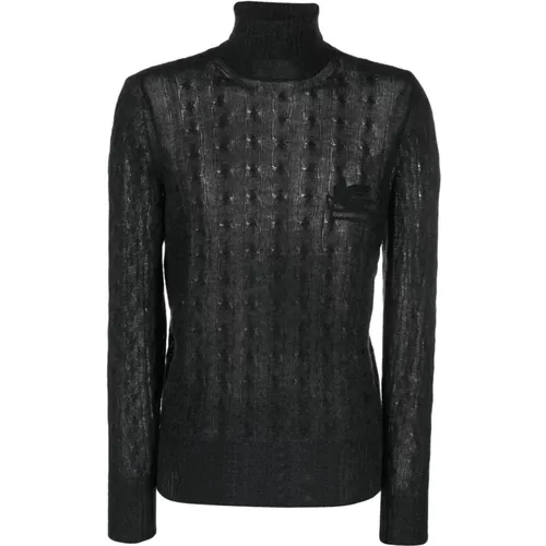 Turtleneck Grey , male, Sizes: L, M, XL - ETRO - Modalova