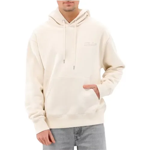 Off White Studio Hoodie Sauberes Design , Herren, Größe: S - Olaf Hussein - Modalova