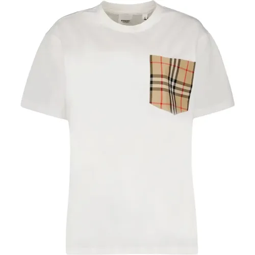 Vintage Check Tasche T-Shirt , Damen, Größe: M - Burberry - Modalova