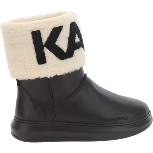 Amp White Logo Ankle Boots , female, Sizes: 3 UK, 8 UK, 4 UK, 6 UK, 7 UK - Karl Lagerfeld - Modalova