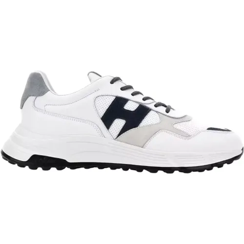 Weiße Leder Hyperlight Sneakers , Herren, Größe: 43 EU - Hogan - Modalova