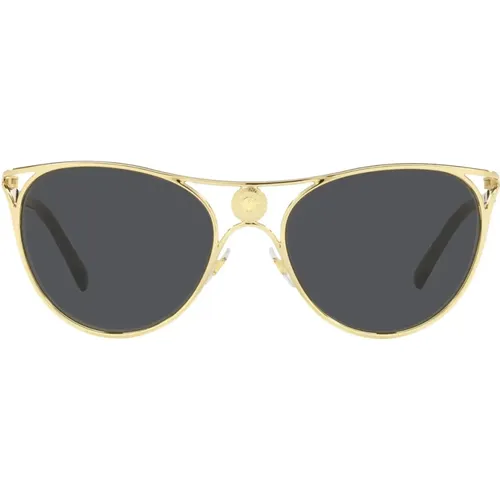 Stilvolle Metall-Cat-Eye-Sonnenbrille - Versace - Modalova