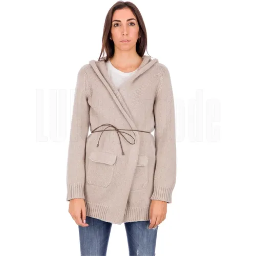 Luxuriöser Wollmischung Cardigan , Damen, Größe: XL - Fabiana Filippi - Modalova