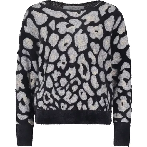 Jacquard Animal Print Pullover , Damen, Größe: 2XL - Betty & Co - Modalova