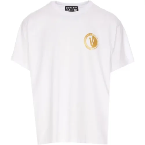 Herren Logo T-Shirt - XL , Herren, Größe: S - Versace Jeans Couture - Modalova