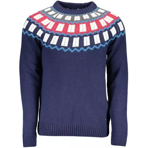 Blauer Designer-Pullover , Herren, Größe: S - Gant - Modalova